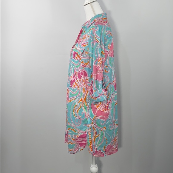 Lilly Pulitzer beach shirt dress/tunic - Picture 5 of 8